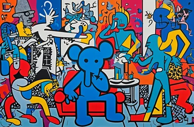 The Aftermath Lounge, 2024 (akryl na płótnie)