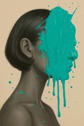 The Muted Bloom, 2025 (akryl na płótnie)