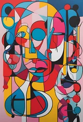 Vivid Reflections, 2024 (akryl na płótnie)