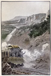 Było równie piękne jak Park Narodowy Yellowstone (strona 285) w „Testamencie dziwaka“ Juliusza Verne