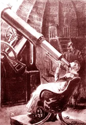 Zaćmienie słońca przez ziemię. 1888 (grawerowanie)