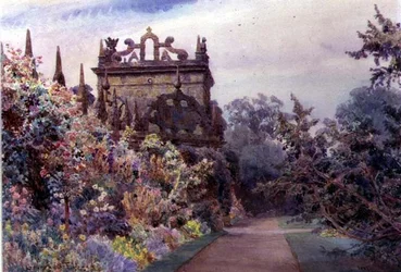 Dziedziniec, Hardwick Hall, Derbyshire