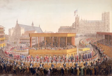 Procesja koronacyjna króla Jerzego IV, Westminster, Londyn, 10 lipca 1821 r