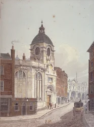 Kościół St Benet Fink, Threadneedle Street, City of London, 1810