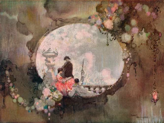 Panel dekoracyjny, c1912
