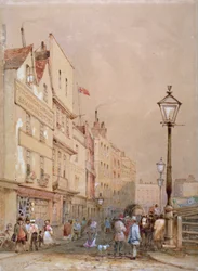 Widok na rynek Smithfield, City of London, 1844.