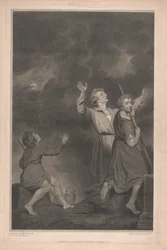 Zachodnie okno kaplicy, New College Oxford, Adoracja pasterzy, z szopki