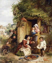 Sprzedawczyni wiśni, 1856
