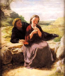 Godzina czasu wolnego (olej na panelu)