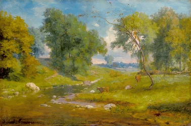 На лугу (холст, масло)лак
