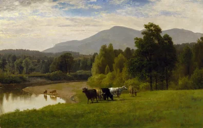 Pastwiska, 1867 (olej na papierze na płycie)