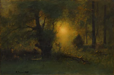 Wschód słońca w lesie, 1887