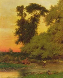 Zachód słońca, Pompton, New Jersey
