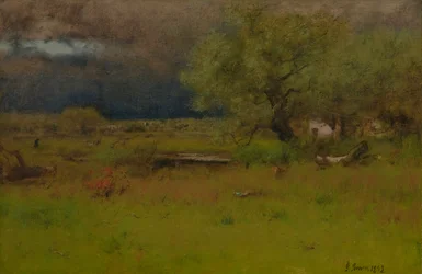 Przechodząca burza 1892 (olej na płótnie)