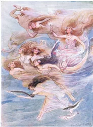 Królowa Galatea, z książki The Heroes wydanej przez George Allen and Unwin 1929