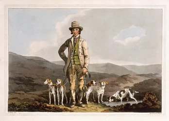 The Dog Breaker, grawerowane przez Roberta Havella Starszego, opublikowane w 1814 przez Robinson and Son, Leeds
