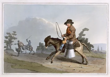 The Milk Boy, grawerowane przez Roberta Havell the Elder, opublikowane w 1814 przez Robinson and Son, Leeds