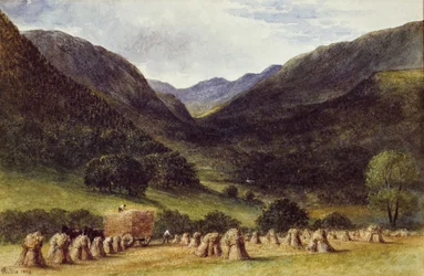 Żniwa, Llyn Crafnant, Północna Walia, 1869