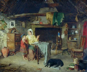 Ettrick. Pasterz Pierwsze wrażenia od matki, 1858