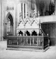 Pomnik Waltera de Greya, York Minster, York, North Yorkshire, początek XX wieku.