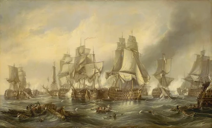 Bitwa pod Trafalgarem, 21 października 1805, ok. 1836 (olej na płótnie)