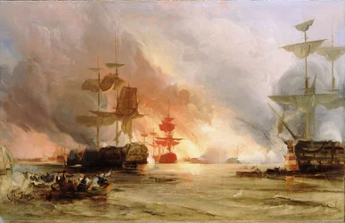 Bombardowanie Algieru, 27 sierpnia 1816 r., ok. 1836 r. (obraz olejny)
