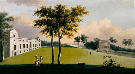Front południowy Wilton House i most Palladian na wschodzie, Salisbury (olej na płótnie)