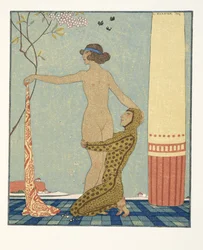 Bilitis, ilustracja z Les Chansons de Bilitis autorstwa Pierre