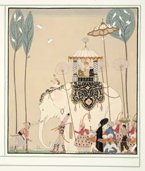 La Belle Missous z Personages de Comedie, wyd. 1922 (odbitka szablonowa)