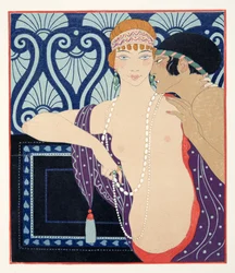 The Three Beauties of Mnasidika, ilustracja z Les Chansons de Bilitis autorstwa Pierre