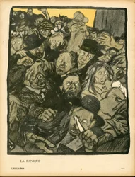 Talerz Maślany nr 153 w kolorze satyrycznym