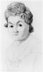 Szalona kobieta z miłości, ilustracja z niepublikowanego traktatu Jeana Etienne Dominique Esquirol (1772-1840) o szaleńcach z przytułku Salpetriere, ok. 1818 r.