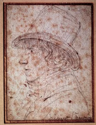 Portret Jacquesa Heberta (1757-1794) dziennikarza i polityka rewolucyjnego, założyciela gazety „Ojciec Duchesne”. Rysunek autorstwa Gabriela