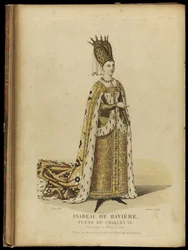 Izabea Bawarska, królowa Francji, koniec XVIII w.