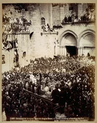 Ceremonia obmycia nóg, Bazylika Grobu Świętego, Jerozolima