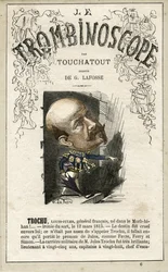Louis-Jules TROCHU (1815-1896) ilustracja z "Le Trombinoscope", satyrycznego czasopisma politycznego autorstwa Leona-Charlesa Bienvenu, znanego jako Touchatout (1835-1910) monografia nr 6, Paryż