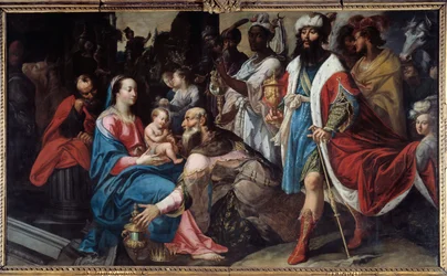 Adoracja Trzech Króli. Obraz Georgesa Lallemanda (1575-1635)