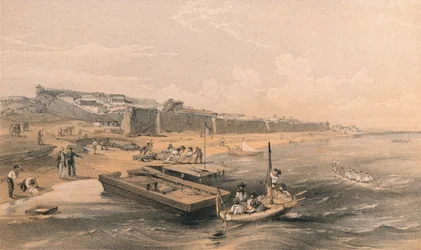 „Twierdza Yenikale patrząca w stronę Morza Azof”, 1856