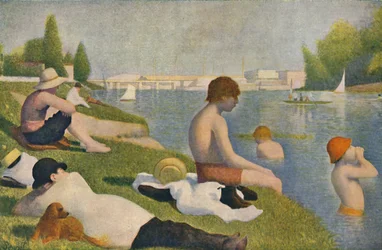 Kąpiel, kąpiący się w Asnières, 1884, 1937.