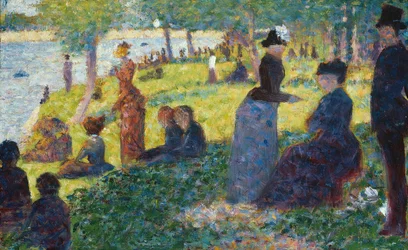 Szkic olejny do La Grande Jatte, 1884.