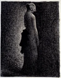 Czarny węzeł, około 1882. Wymiary 0,31 x 0,23 m. Paryż, Musée d