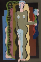 Akt z kwiatem, 1928