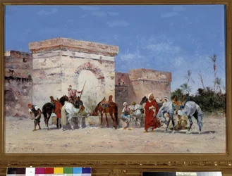 Untitled Przerwa ma swoje źródło w oazie na pustyni. Obraz Georgesa Washingtona (1827-1910) Obowiązkowa wzmianka: Kolekcja fundacja szanuje de Provence, Marsylia
