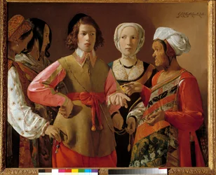 Wróżka Obraz Georgesa de La Toura (1593-1652) ok. 1630 r., niedz. 1,01x1,23 m Nowy Jork. Muzeum metropolitalne