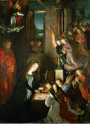 Święta noc (obraz na drewnie dębowym)