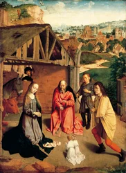 Boże Narodzenie, ok. 1490 r., Gerard David (ok. 1460-1523)