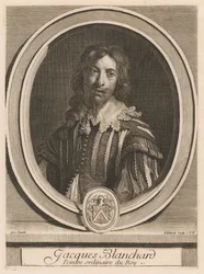 Jacques Blanchard, z książki Les hommes illustres ..., t. II, autorstwa Charlesa Perraulta