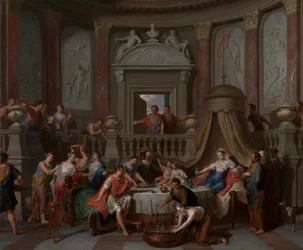 Bankiet Kleopatry, ok. 1700 (olej na płótnie)