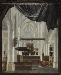 Wnętrze Sint Gertrudiskerk w Bergen op Zoom