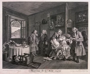 „Małżeństwo a la mode, płyta VI”, 1745